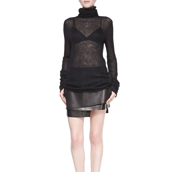 Helmut Lang Dresses & Skirts - NWT Helmut Lang Petal Tiered Leather Skirt Sz.0